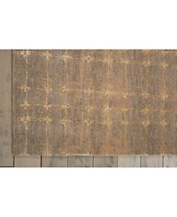 Nourison Home Silken Allure SLK07 Gray 5'6" x 8' Area Rug