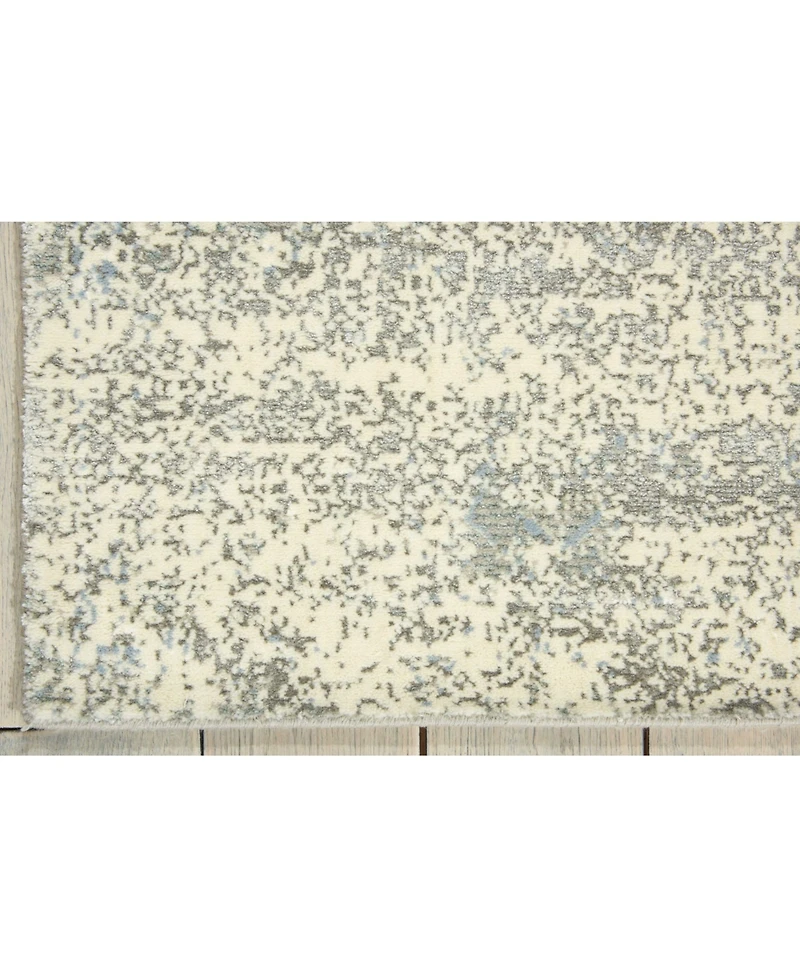 Nourison Home Luminance LUM10 Silver 2'3" x 8' Runner Rug
