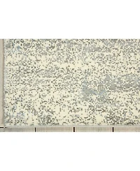 Nourison Home Luminance LUM10 Silver 2'3" x 8' Runner Rug
