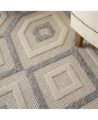 Nourison Home Cozumel CZM02 Cream 5'3" x 7'3" Outdoor Area Rug