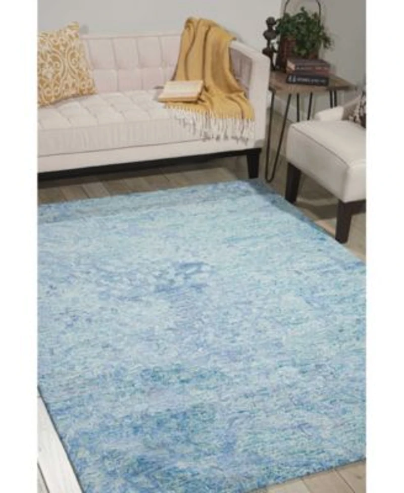 Nourison Home Gemstone Gem05 Aqua Rug
