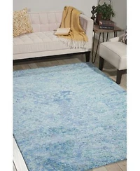 Nourison Home Gemstone Gem05 Aqua Rug