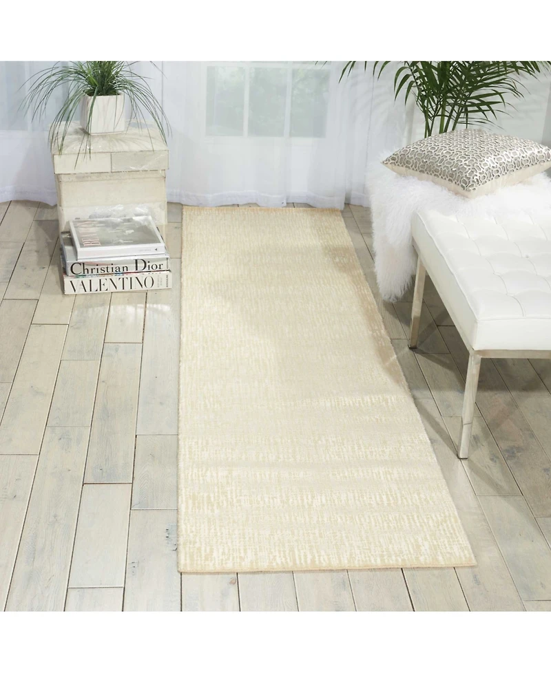 Nourison Home Starlight STA02 Ivory 2'3" x 8' Runner Rug