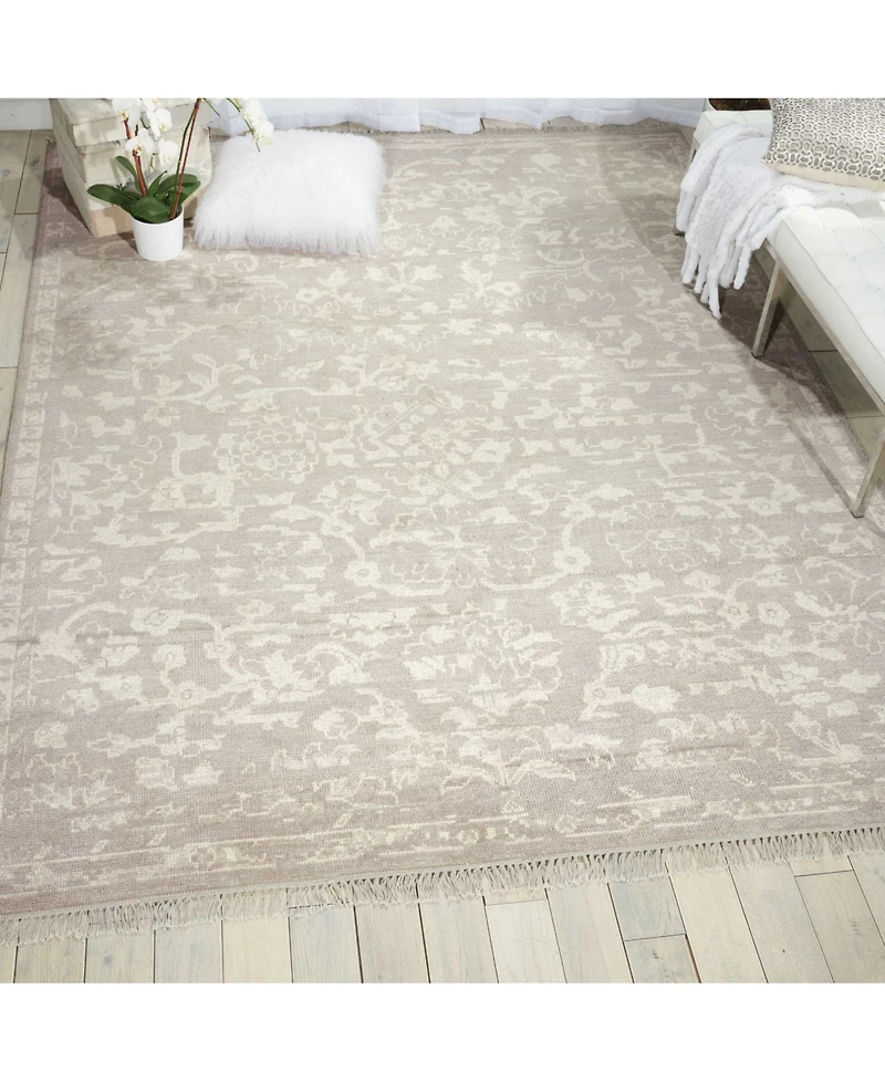 Nourison Home Elan ELN03 Silver 5'6" x 8' Area Rug