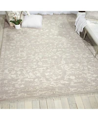 Nourison Home Elan ELN03 Silver 5'6" x 8' Area Rug