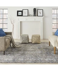 Nourison Home Lucent LCN03 Gray 7'9" x 9'9" Area Rug