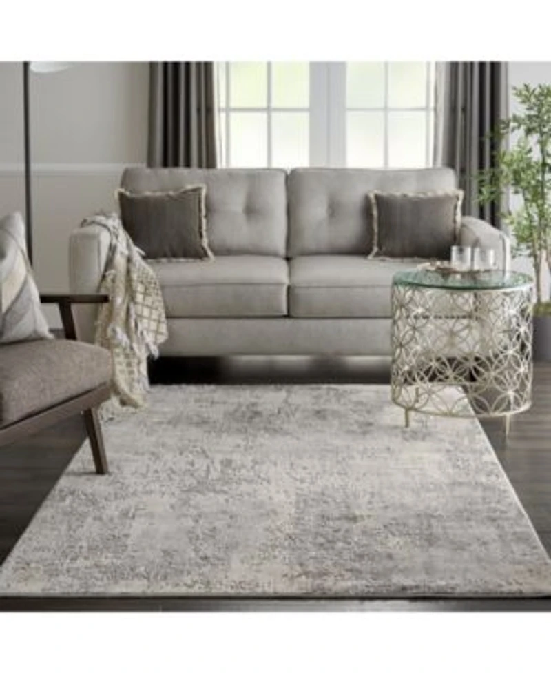 Nourison Home Rustic Textures Rus07 Gray Beige Rug