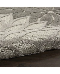 Nourison Home Aloha ALH05 Silver 3'6" x 5'6" Outdoor Area Rug