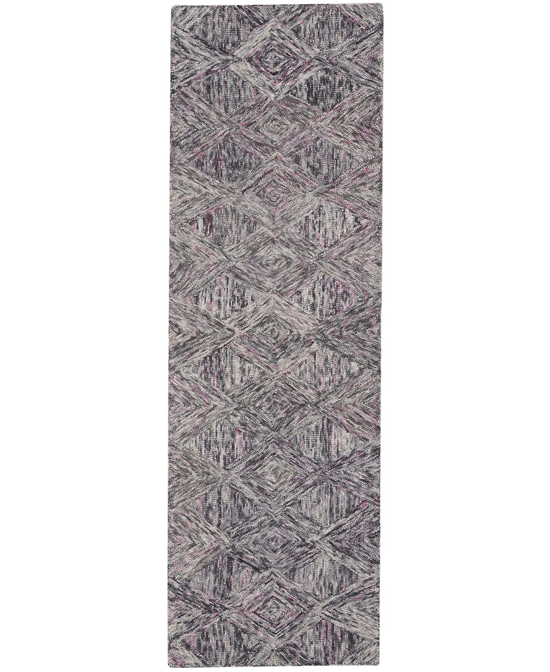 Nourison Home Interlock LNK01 Gray 2'3" x 7'6" Runner Rug