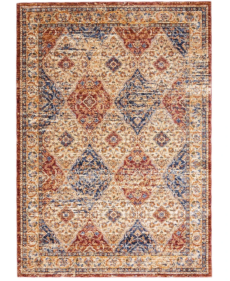 Closeout! Nourison Home Nomad NMD03 Ivory and Pink 2'3" x 8' Runner Rug