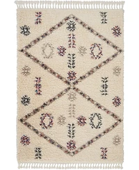 Nourison Home Denmark Shag DNK01 Ivory 4' x 6'3" Area Rug
