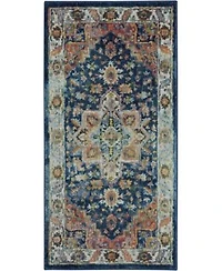 Nourison Home Ankara Global Anr11 Blue Multi Rug