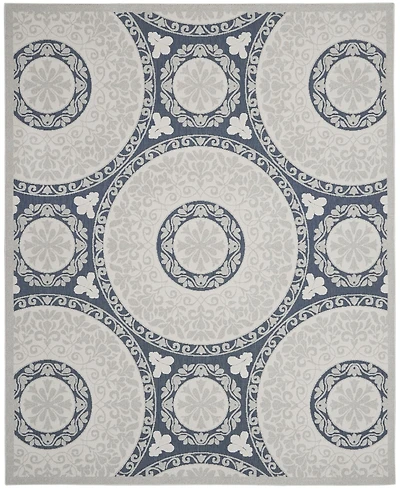 Nourison Home Key Largo KLG03 Blue 4' x 6' Outdoor Area Rug