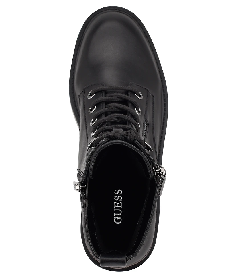 Guess Women's Fearne Lug Sole Lace Up Bootie