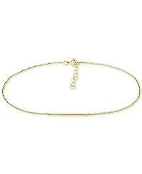 Giani Bernini Polished Bar Ankle Bracelet 18k Gold-Plated Sterling Silver & Silver, Created for Macy's