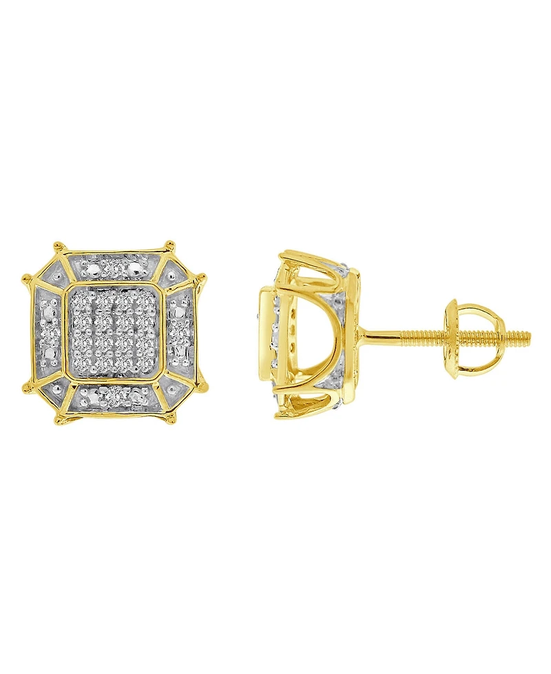 Men's Diamond (1/6 ct.t.w.) Earring in 10K Yellow Gold