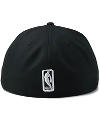 New Era Men's Black Los Angeles Lakers White Logo 59Fifty Fitted Hat