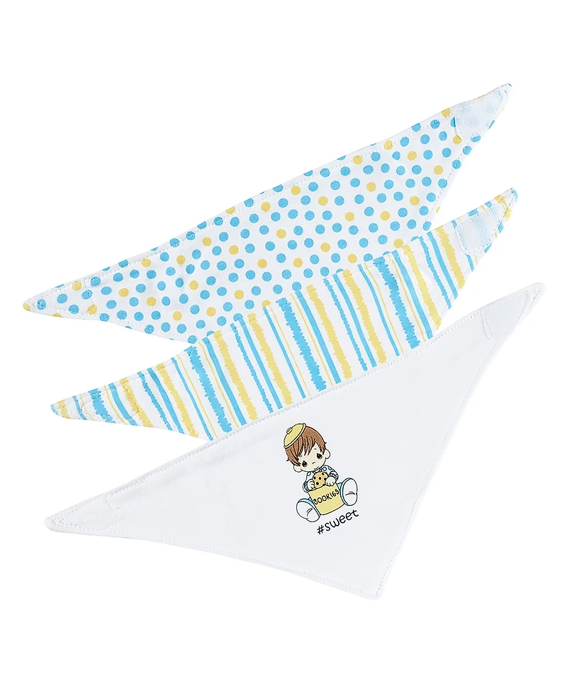 Precious Moments Baby Boys and Girls 3 Piece Bibs Set