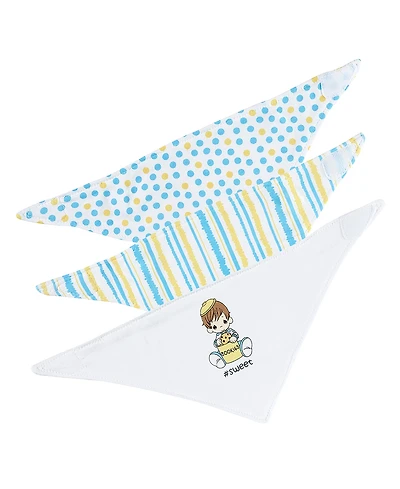 Precious Moments Baby Boys and Girls 3 Piece Bibs Set