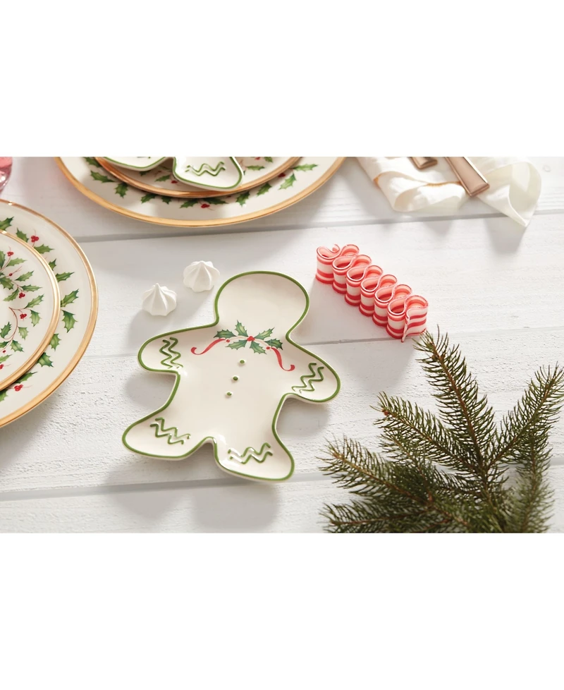 Lenox Holiday Gingerbread Man Accent Plate