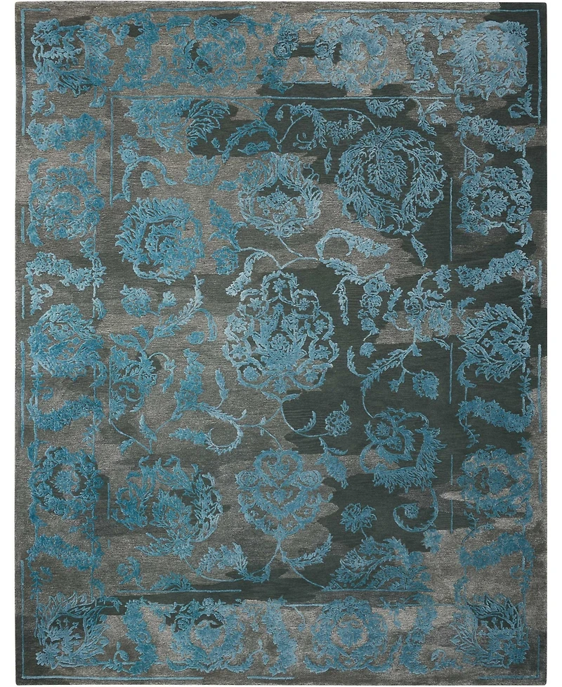 Nourison Home Opaline OPA12 Charcoal 3'9" x 5'9" Area Rug