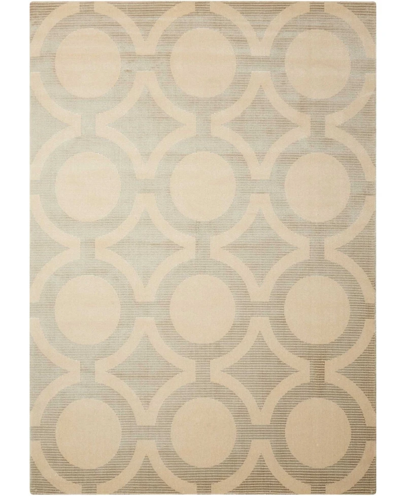 Nourison Home Luminance LUM01 Cream and Gray 3'5" x 5'5" Area Rug