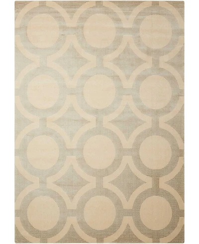 Nourison Home Luminance LUM01 Cream and Gray 3'5" x 5'5" Area Rug