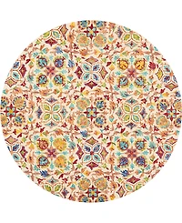 Nourison Home Vivid VIV08 Ivory 8' Round Rug