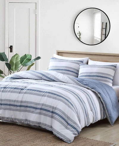 Nautica Bay Shore Reversible 3-Pc. Comforter Set, King