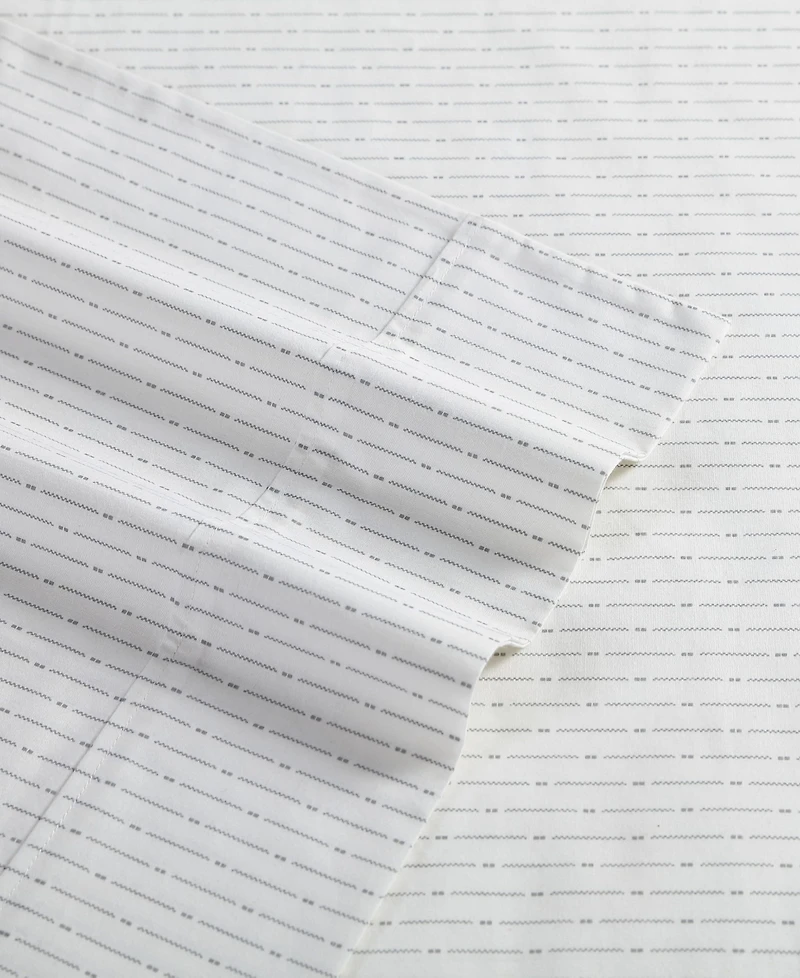 Nautica Buoy Line Cotton Percale 3-Piece Sheet Set, Twin