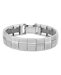 2028 Silver-Tone Wide Link Bracelet