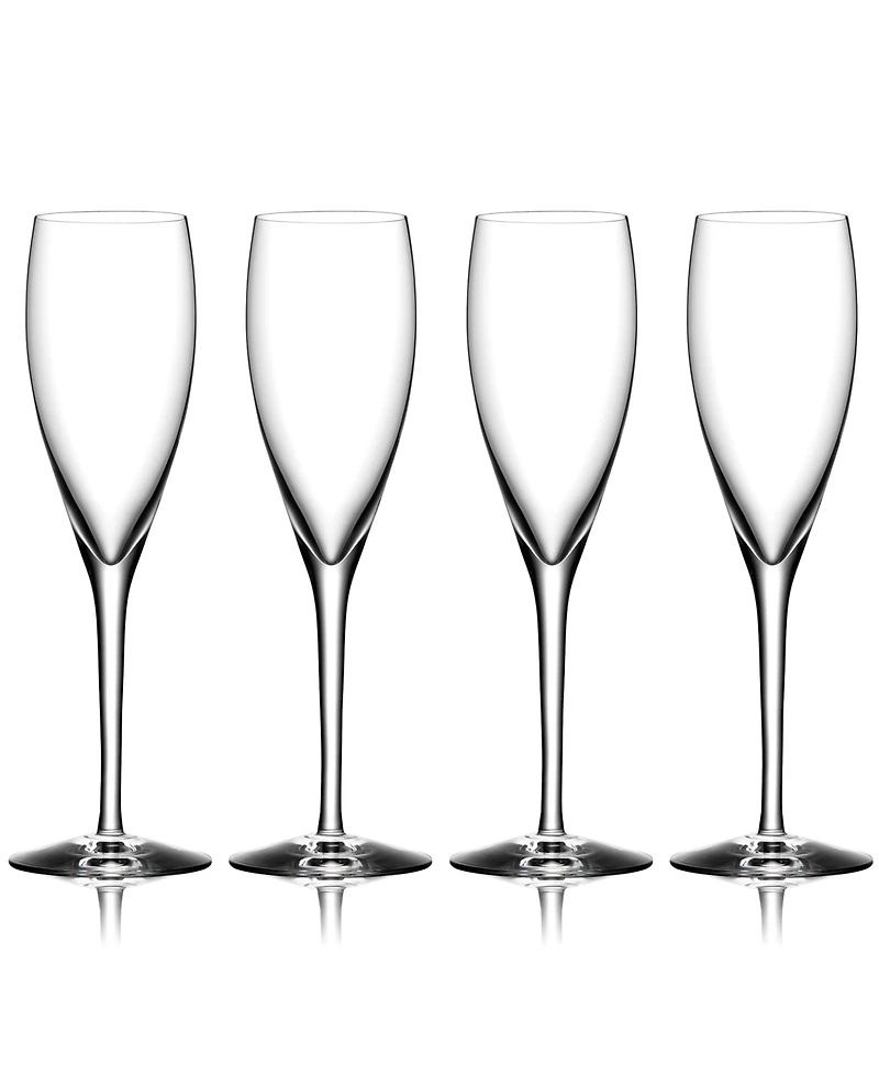 Orrefors Set of 4 More Flutes