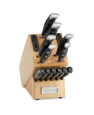 Cuisinart Triple Rivet Built-in Sharpener 15-Pc. Cutlery Set