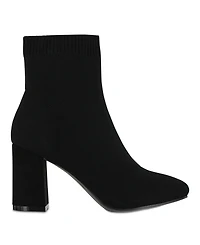Mia Women's Erika Stacked Heel Booties