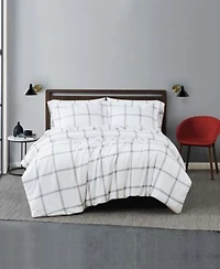 Truly Soft Printed Windowpane Duvet Cover Sets