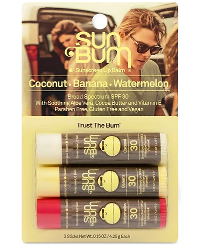 Sun Bum 3-Pc. Original Spf 30 Sunscreen Lip Balm Set
