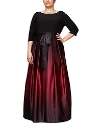 Sl Fashions Plus Ombre Ballgown