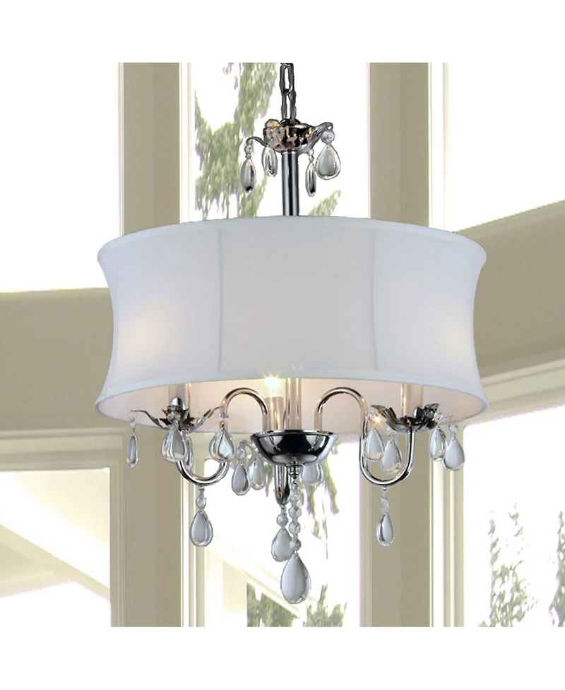 Home Accessories Paris 19" 3-Light Indoor Chandelier with Light Kit