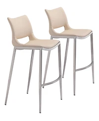 Zuo Ace Bar Chair, Set of 2