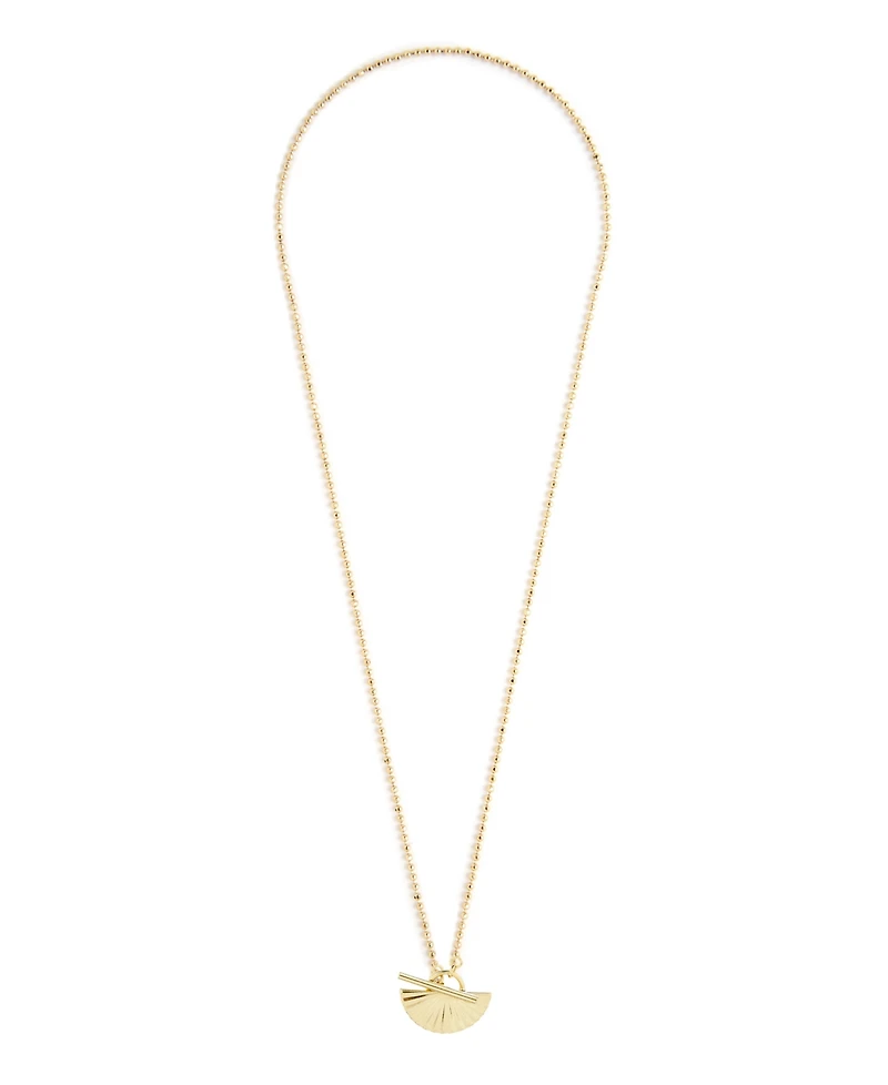 brook & york 14K Gold Plated Celeste Half Toggle Necklace