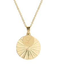 brook & york 14K Gold Plated Celeste Initial Charm Pendant Necklace - Gold