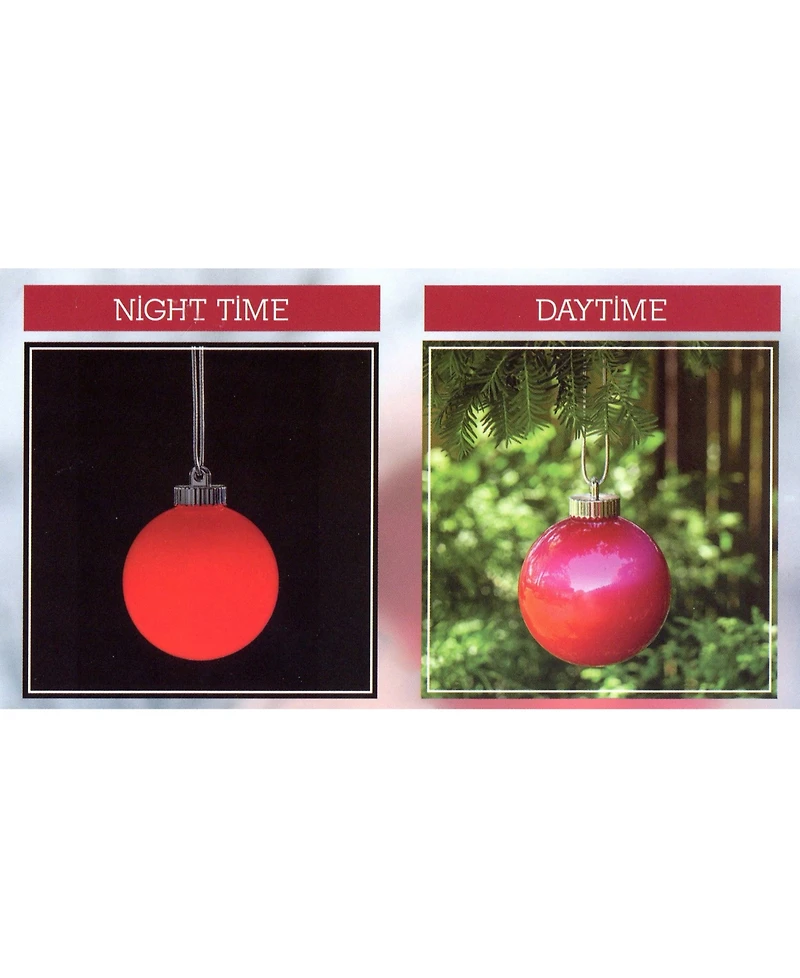 Northlight Led Lighted Battery Operated Shatterproof Christmas Ball Ornaments