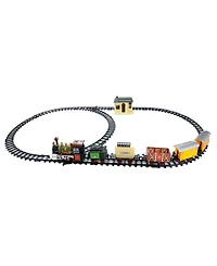 Northlight 18-Piece Battery Operated Lighted and Animated Continental Express Train Set with Sound