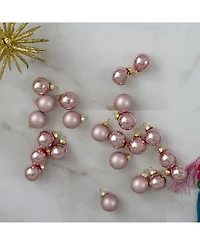 Northlight 24 Count 2-Finish Glass Christmas Ball Ornaments