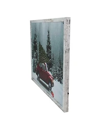 Northlight Distressed Frame Vintage-Like Vw Car Led Lighted Christmas Canvas