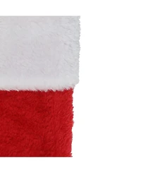 Northlight Traditional with Plush Trim Hanging Christmas Stocking