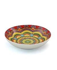Elama Zen Mozaik Red 16 Pc. Dinnerware Set, Service for 4