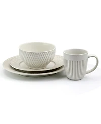 Elama Round 16 Pc. Dinnerware Set, Service for 4