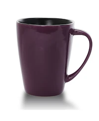Elama Mulberry Stoneware Mugs, Set of 6