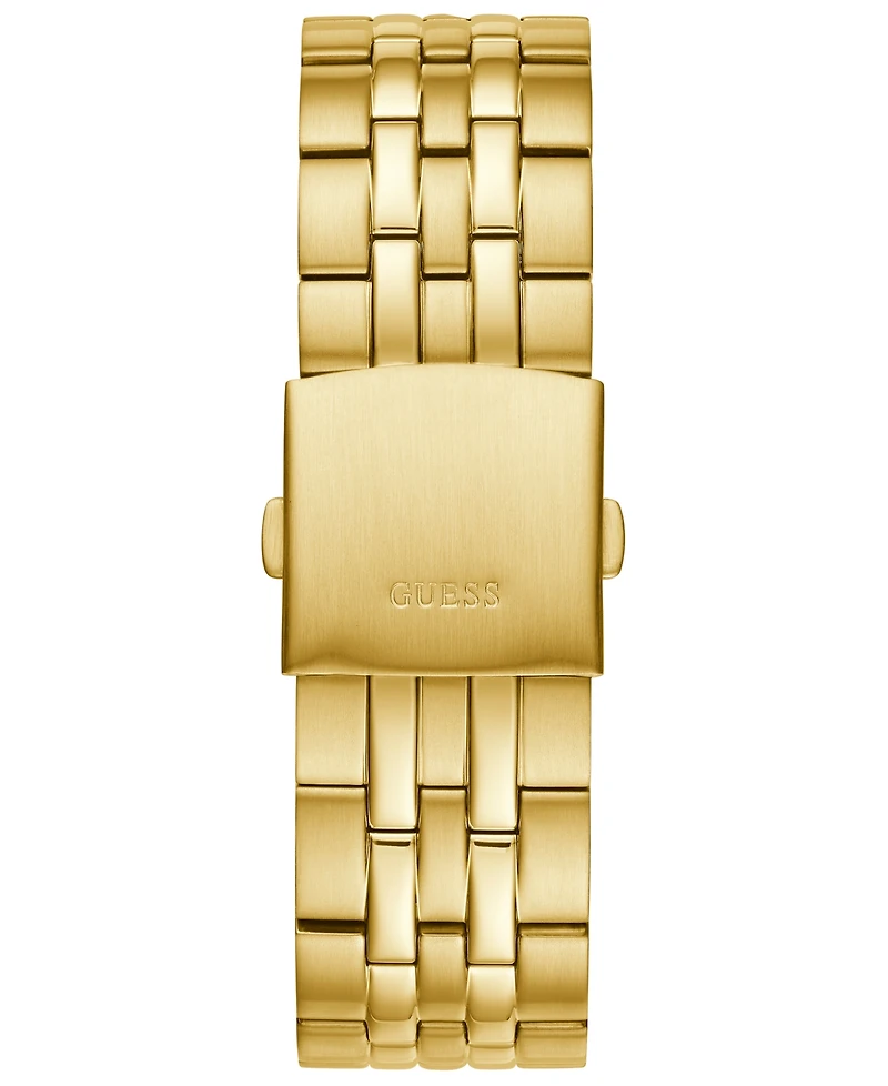 Guess Men's Gold-Tone Stainless Steel Bracelet Watch 44mm